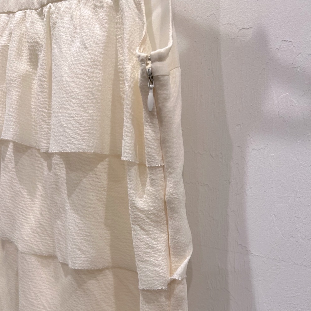 J. Crew Tiered Ruffled Silk Top - Picture 5 of 8